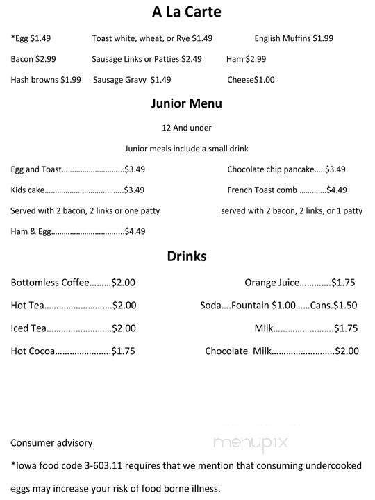 Menu page 1