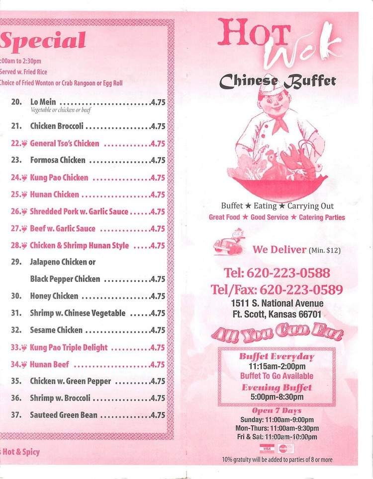 Menu page 2