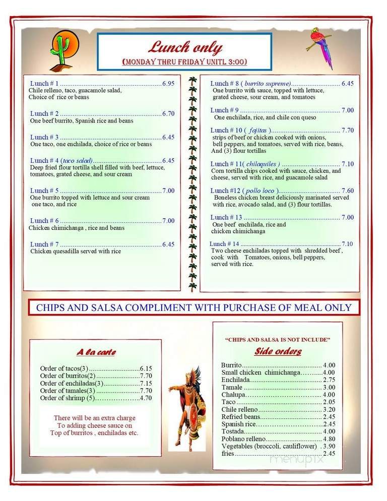 Menu page 2