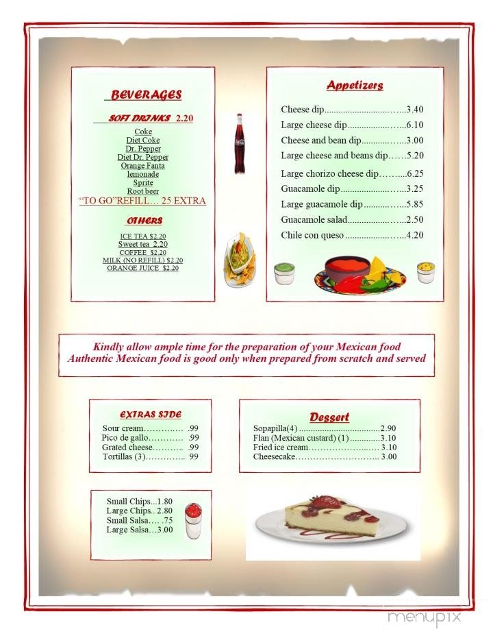 Menu page 2