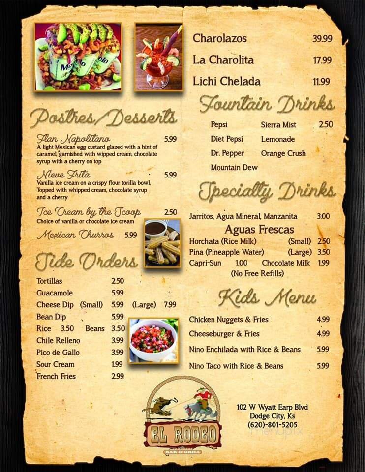 Menu page 1