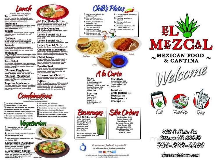 Menu page 1