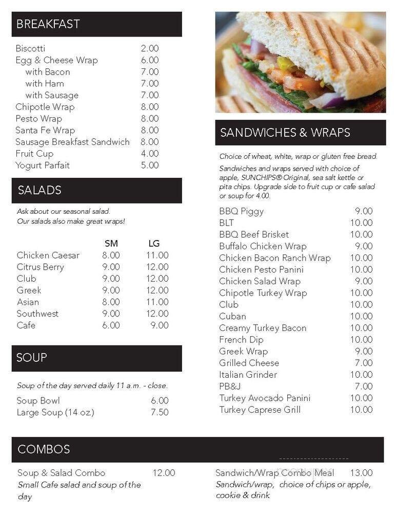 Menu page 1