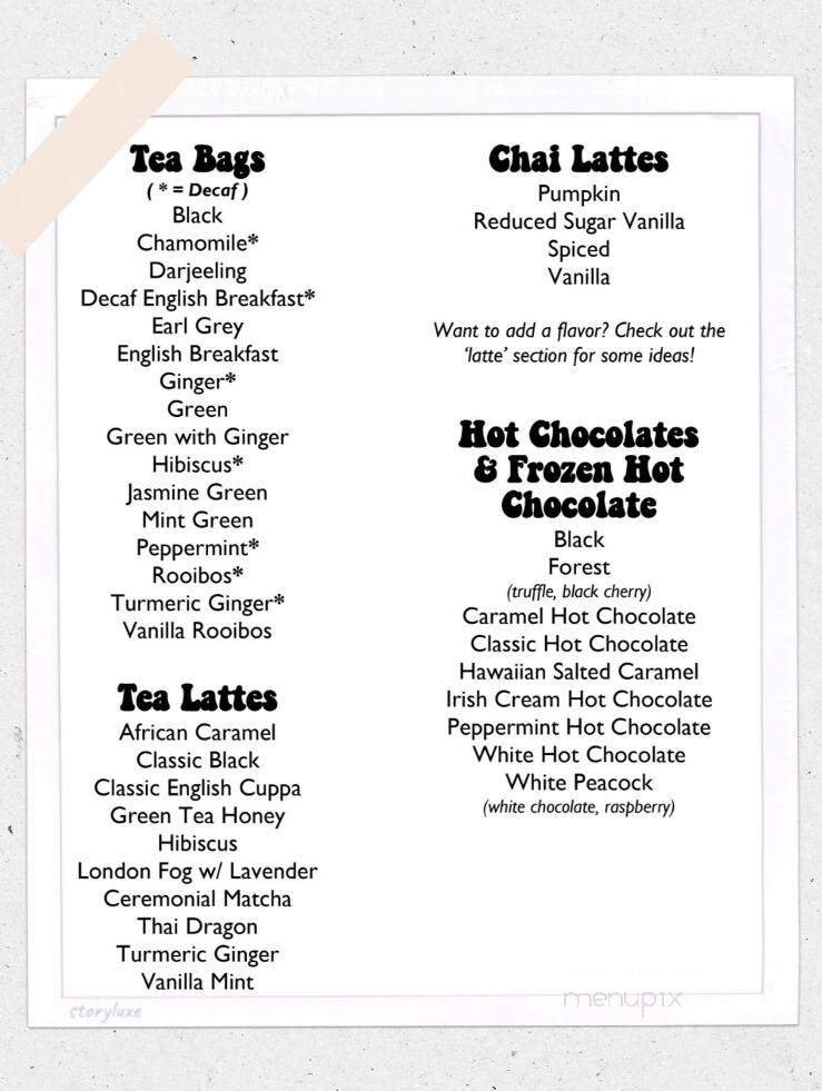 Menu page 1