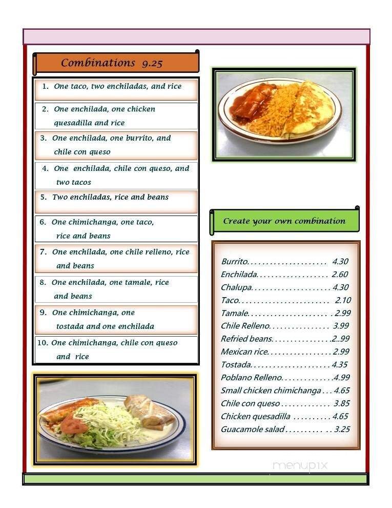 Menu page 2
