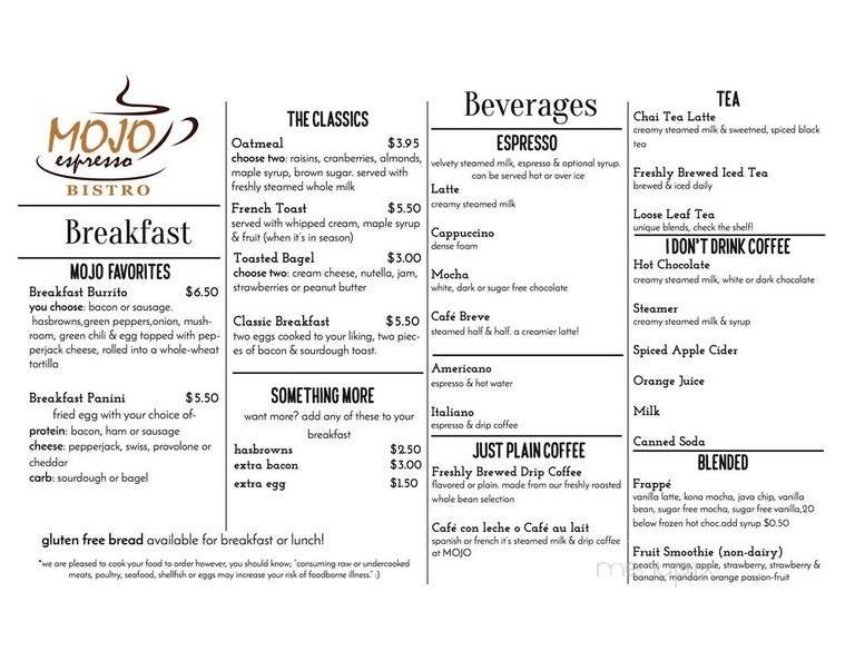 Menu page 2