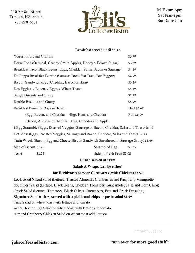Menu page 1