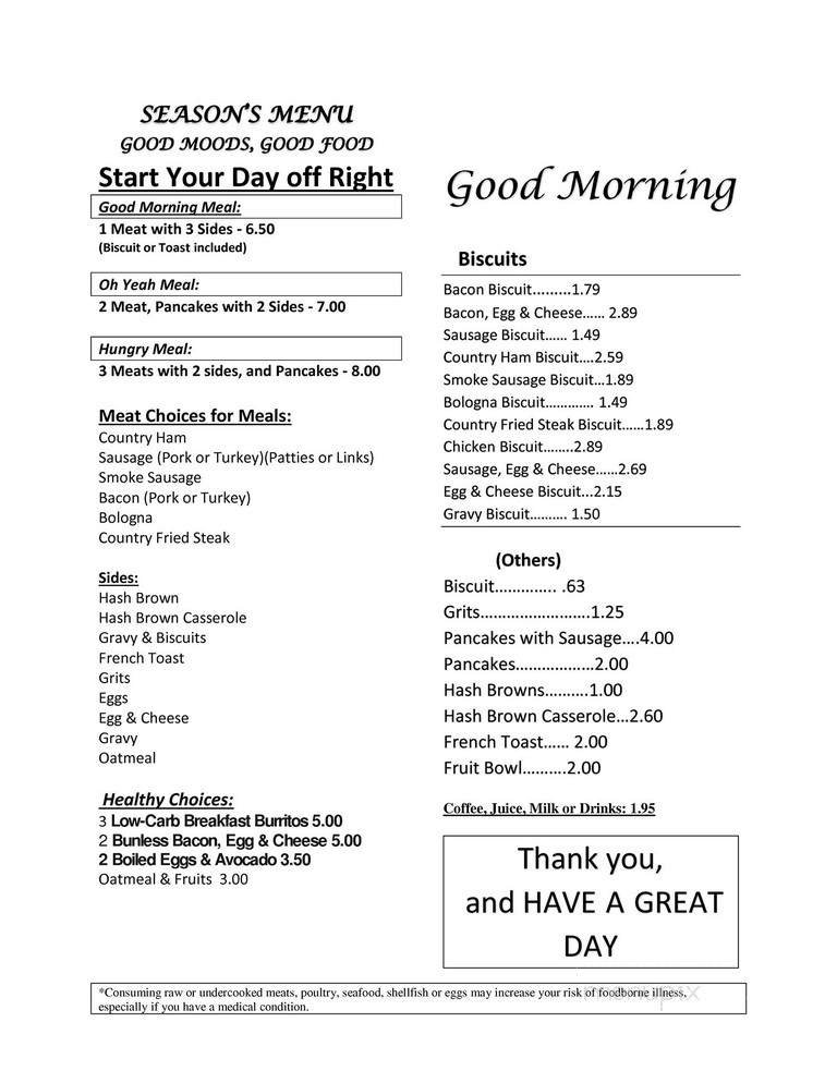 Menu page 2
