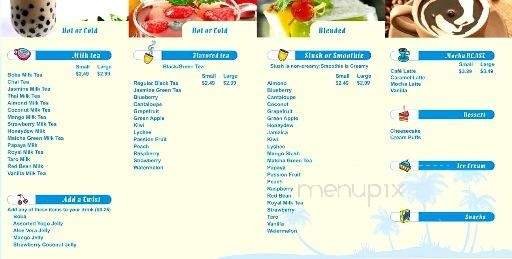 Menu page 1