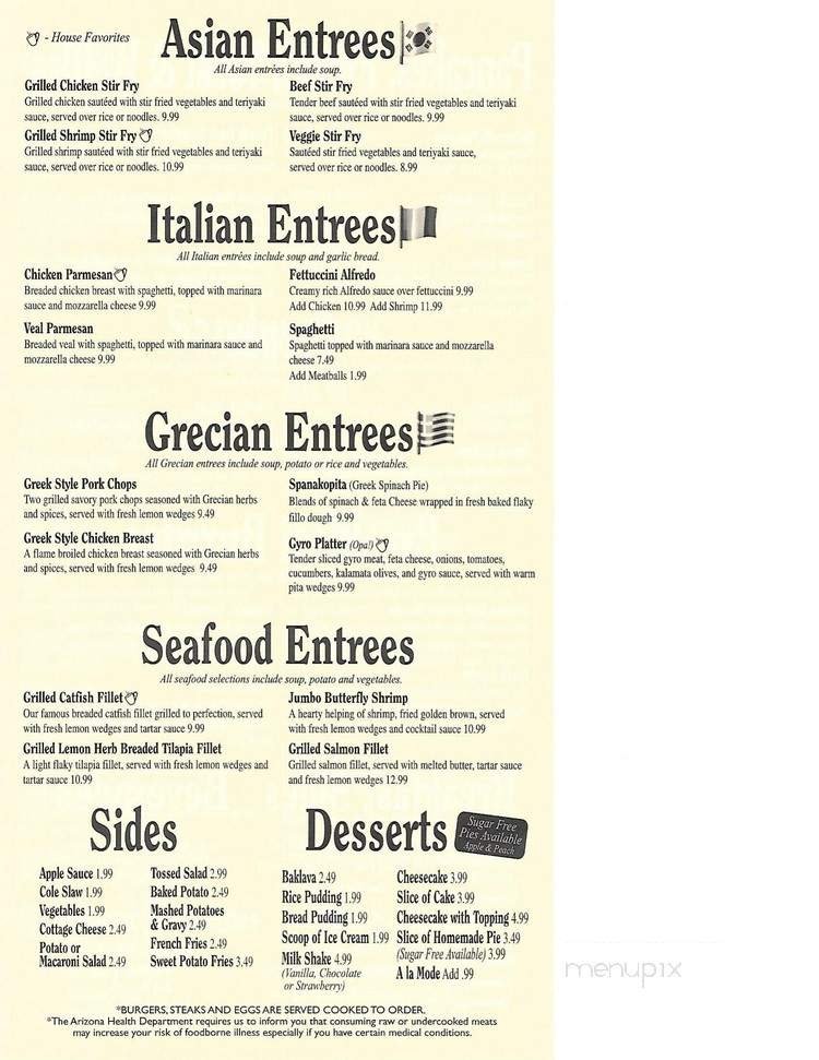 Menu page 1