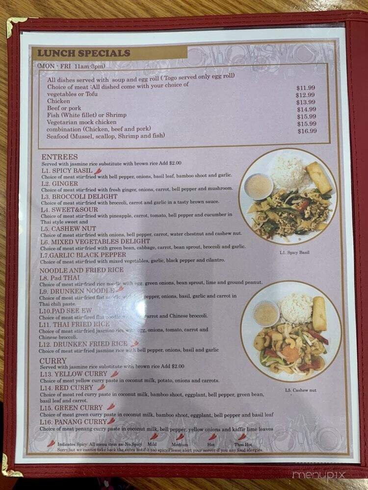 Menu page 1