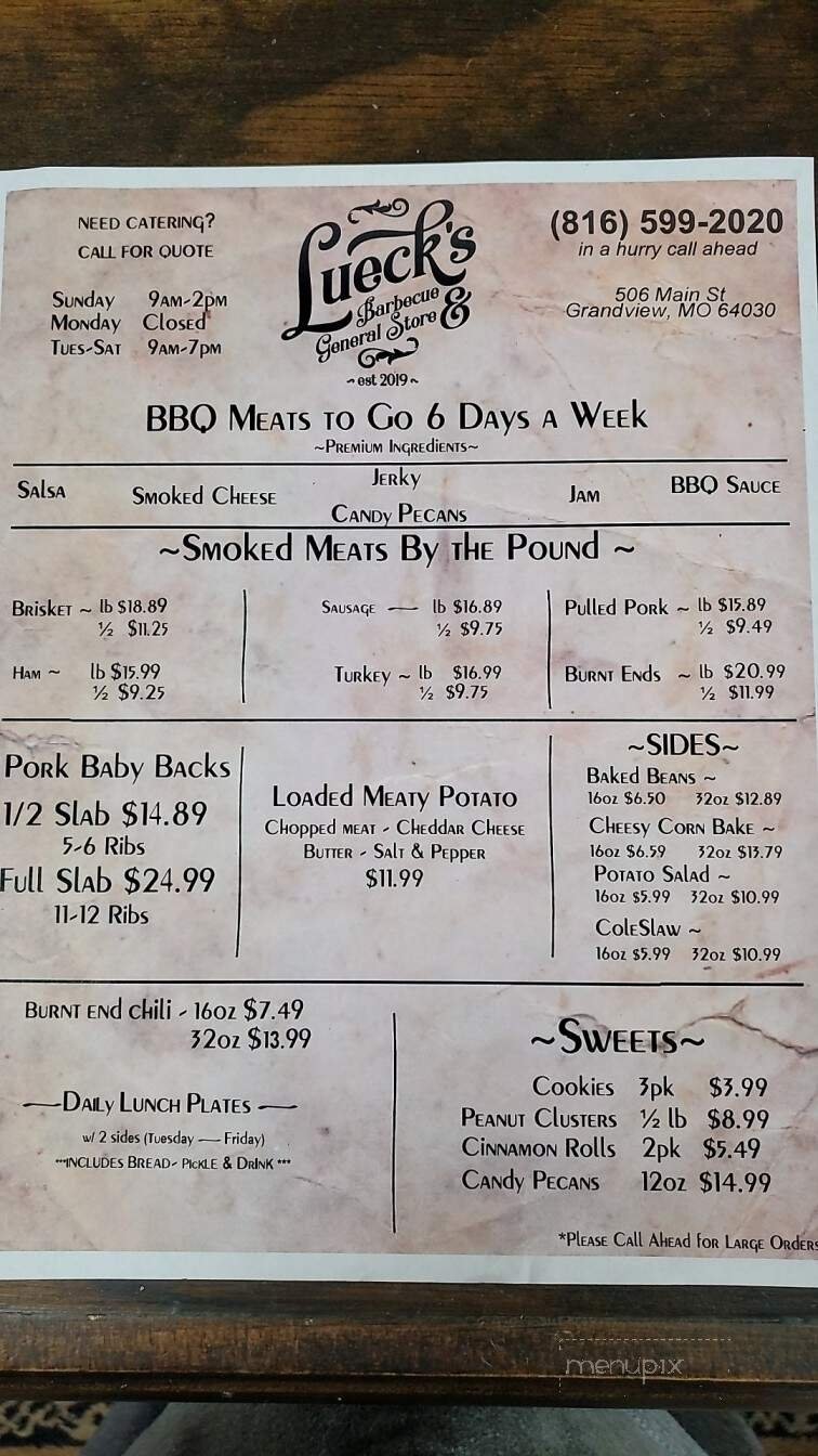 Menu page 1
