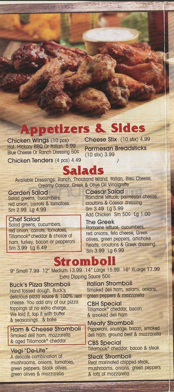 Menu page 2