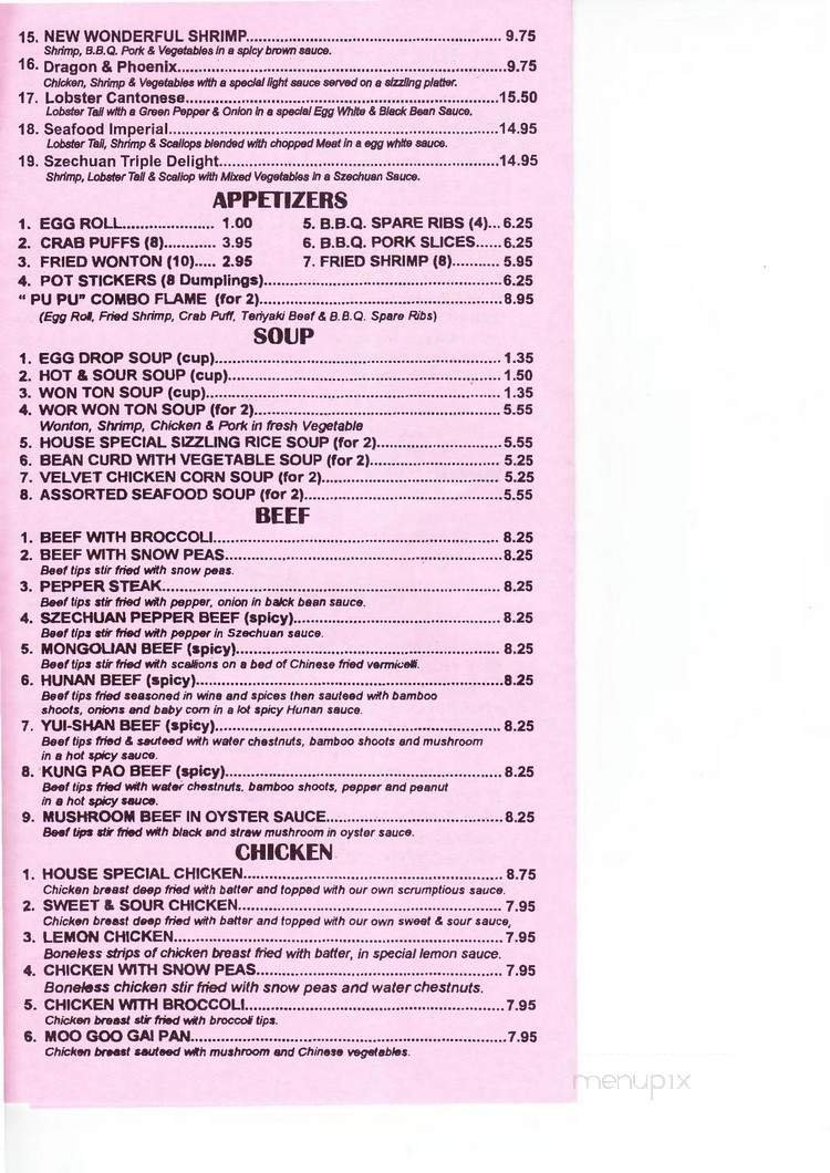 Menu page 4