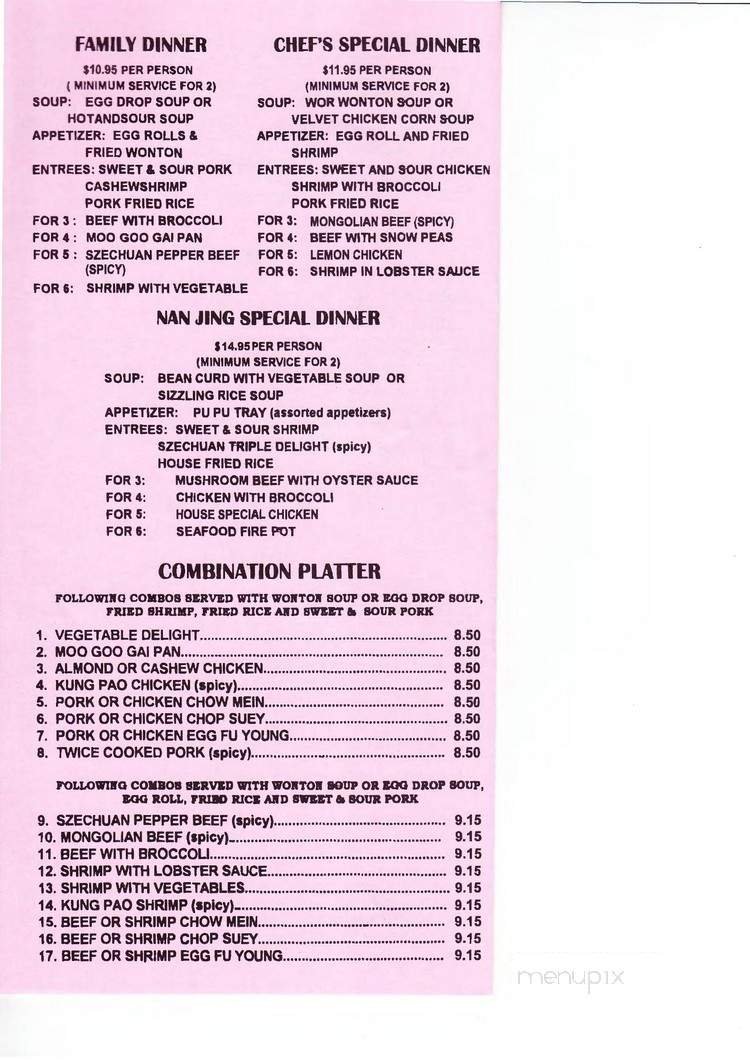 Menu page 6