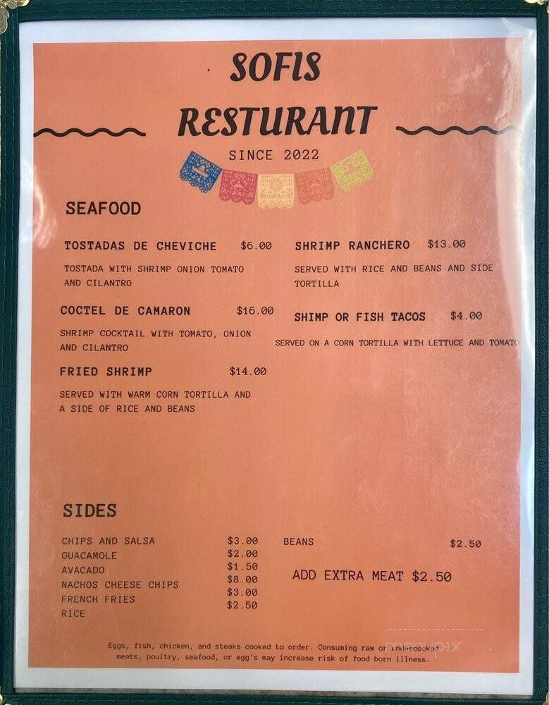 Menu page 3