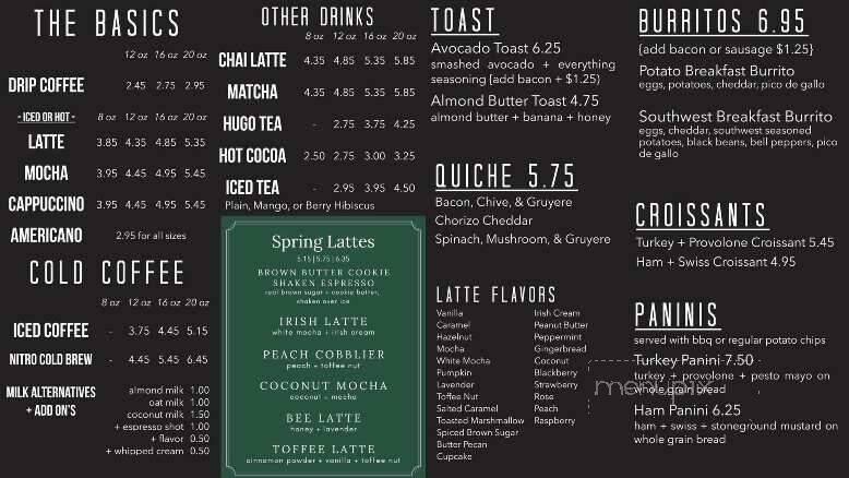 Menu page 1