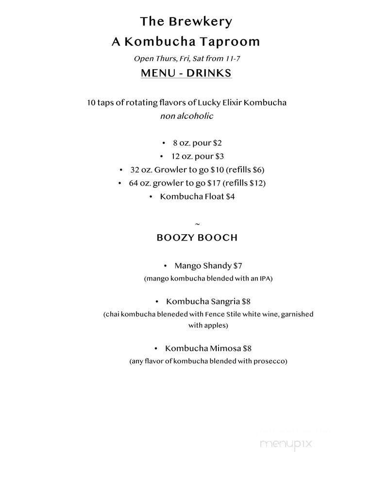 Menu page 1
