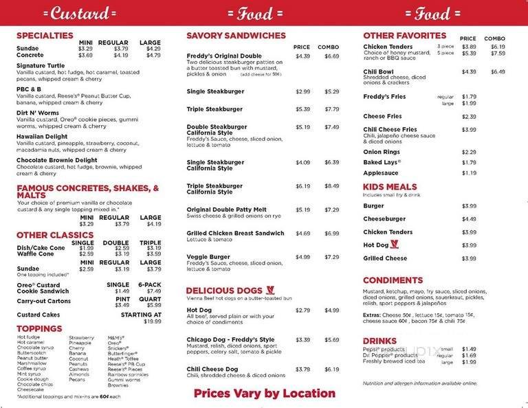 Menu page 2
