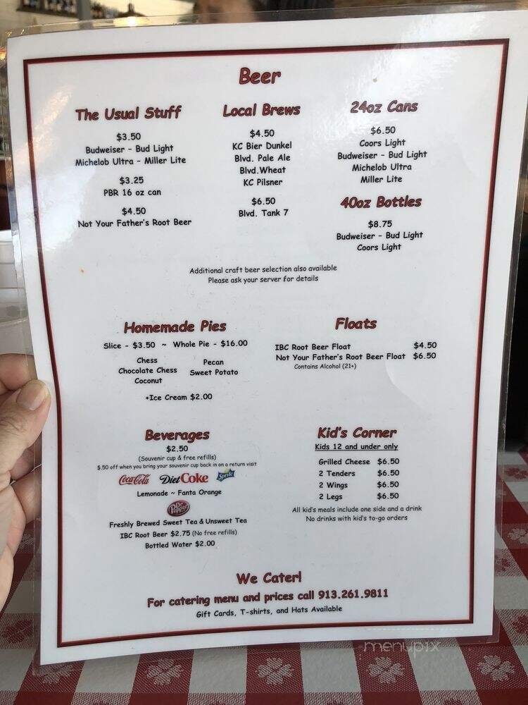 Menu page 1