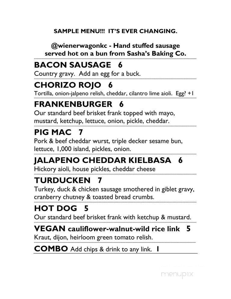 Menu page 1