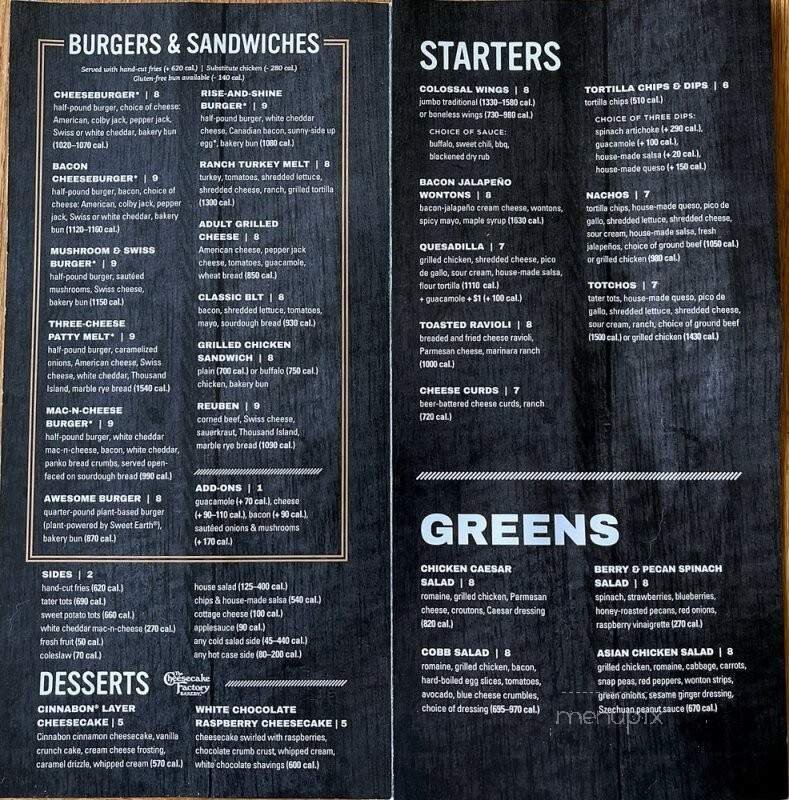 Menu page 1