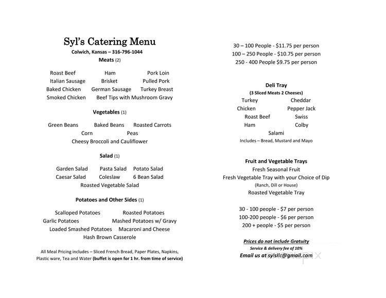Menu page 1