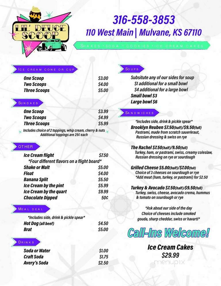 Menu page 2