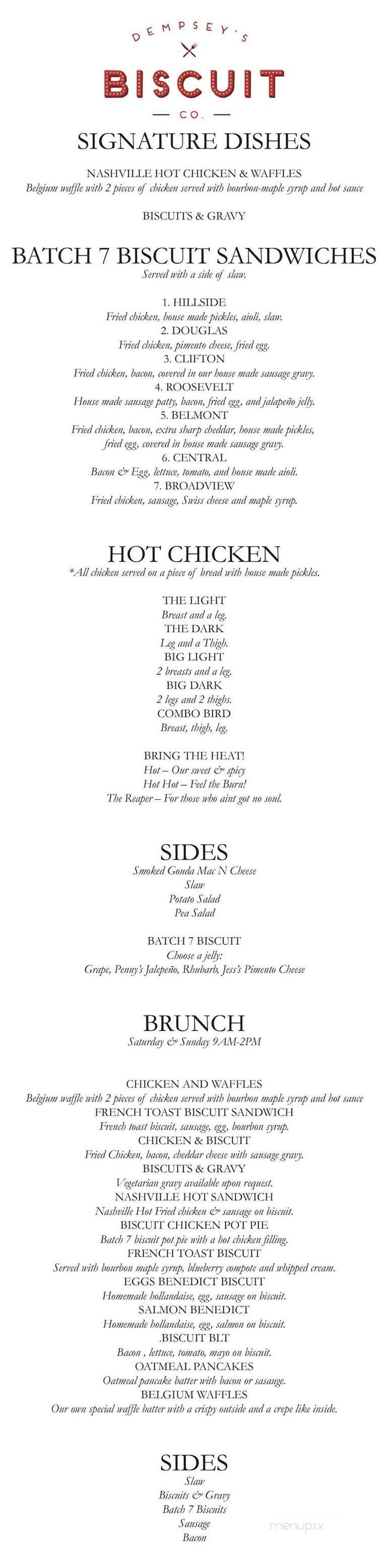 Menu page 1