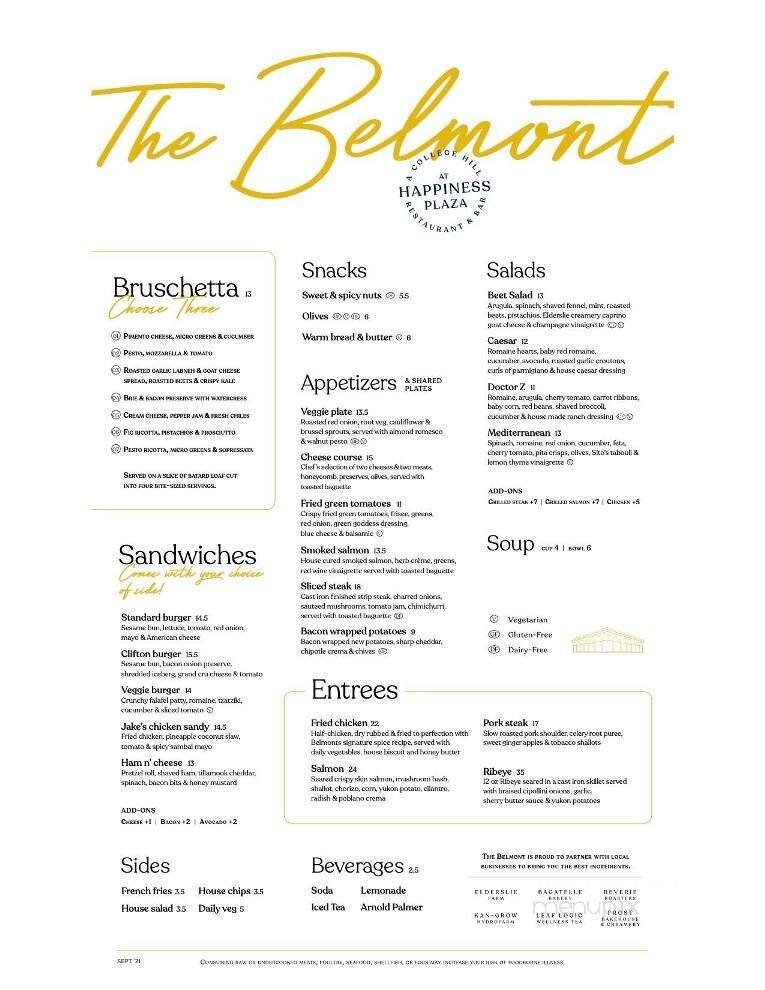 Menu page 1