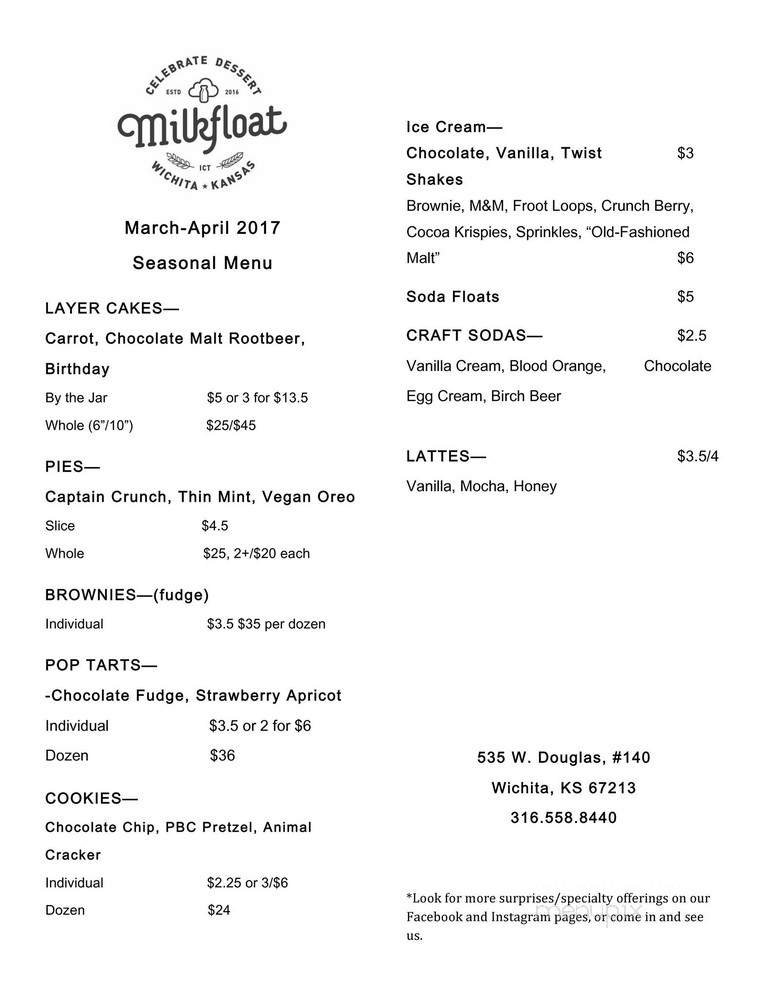 Menu page 1