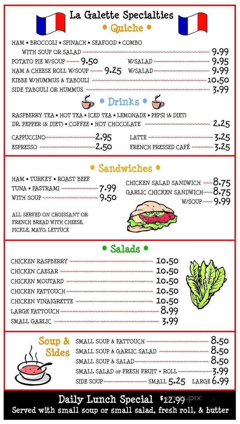 Menu page 1