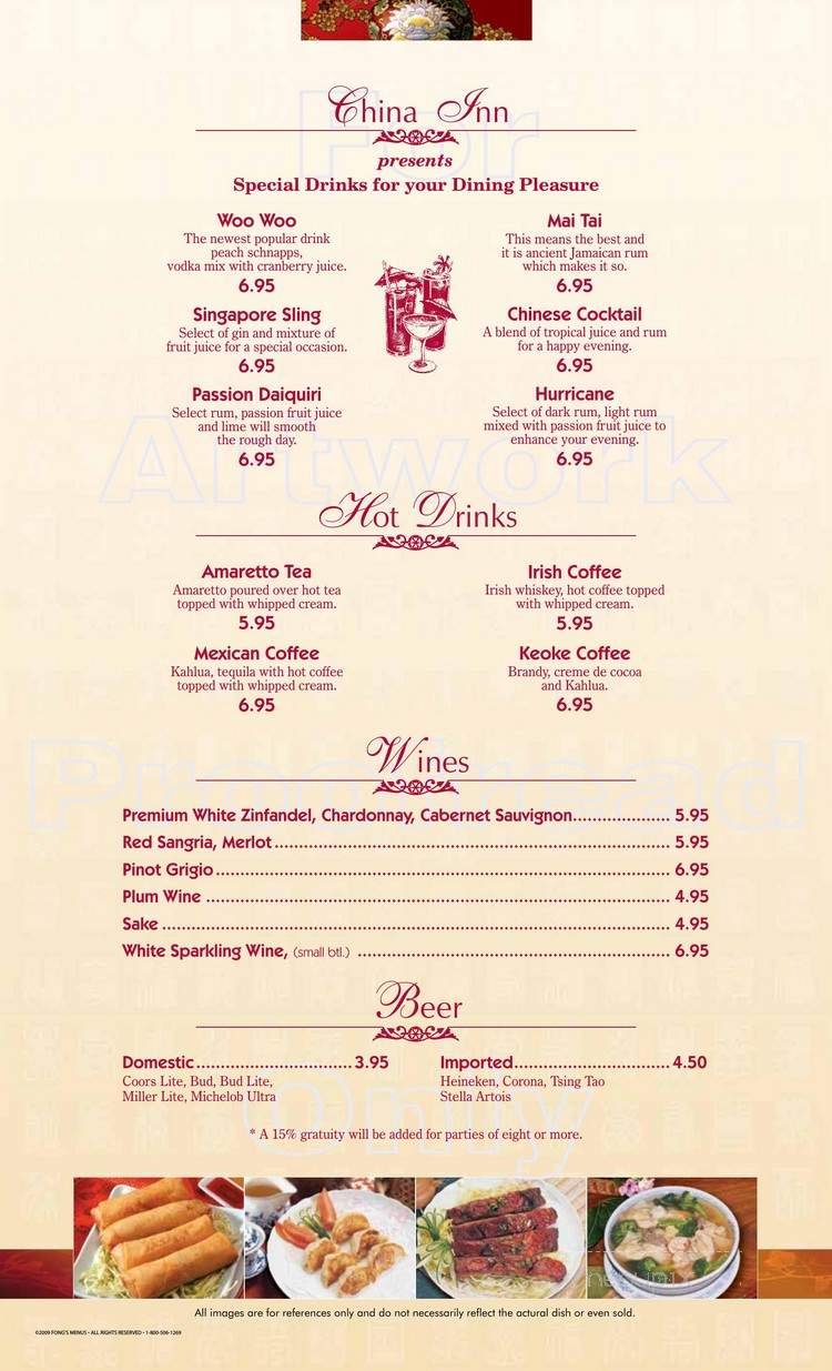 Menu page 2