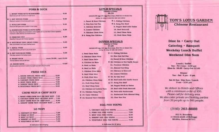 Menu page 2
