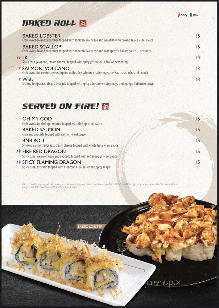 Menu page 1