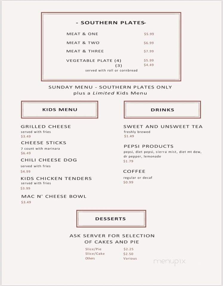 Menu page 5