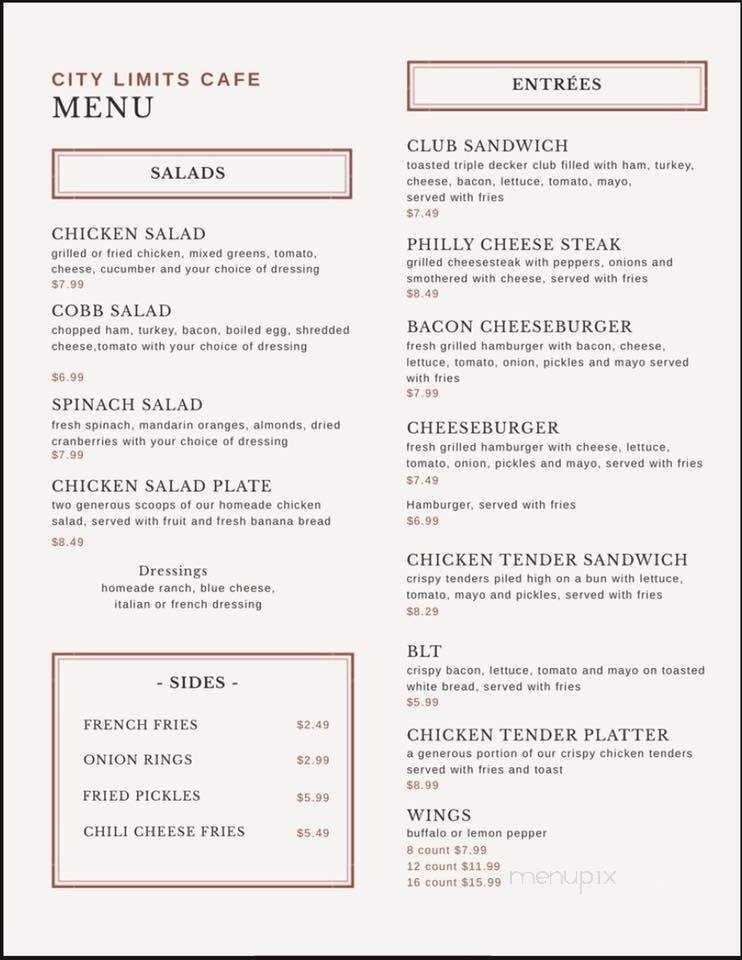 Menu page 6