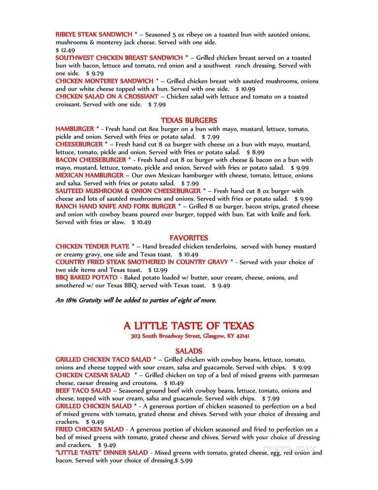 Menu page 2