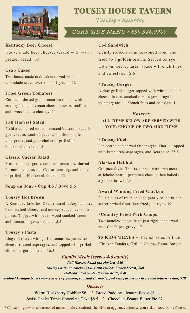 Menu page 1