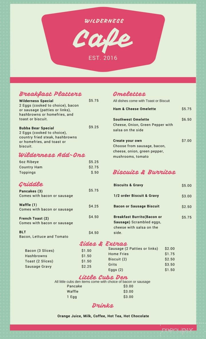 Menu page 2