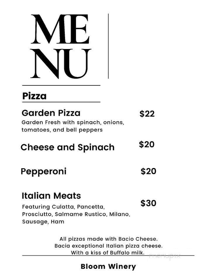 Menu page 1