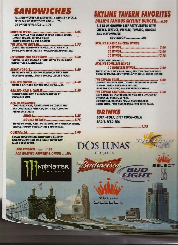 Menu page 2