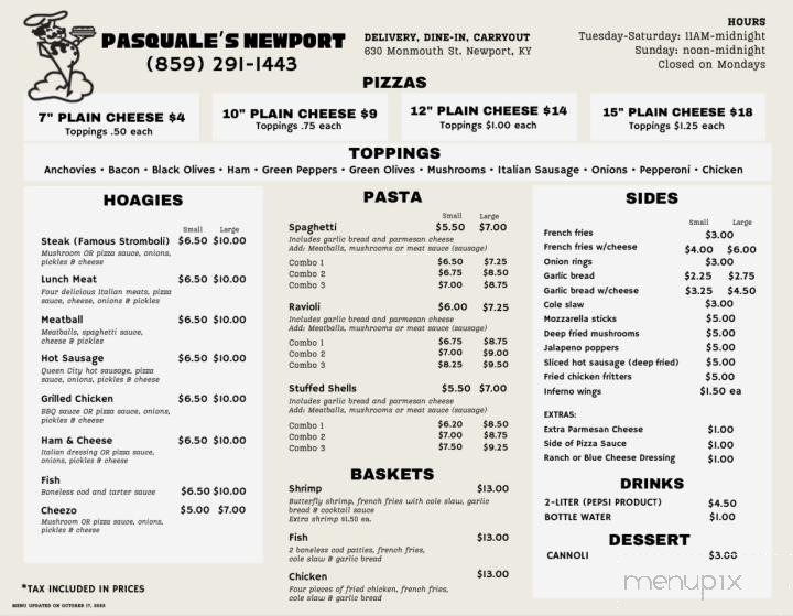 Menu page 2