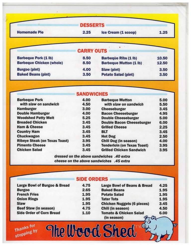 Menu page 1