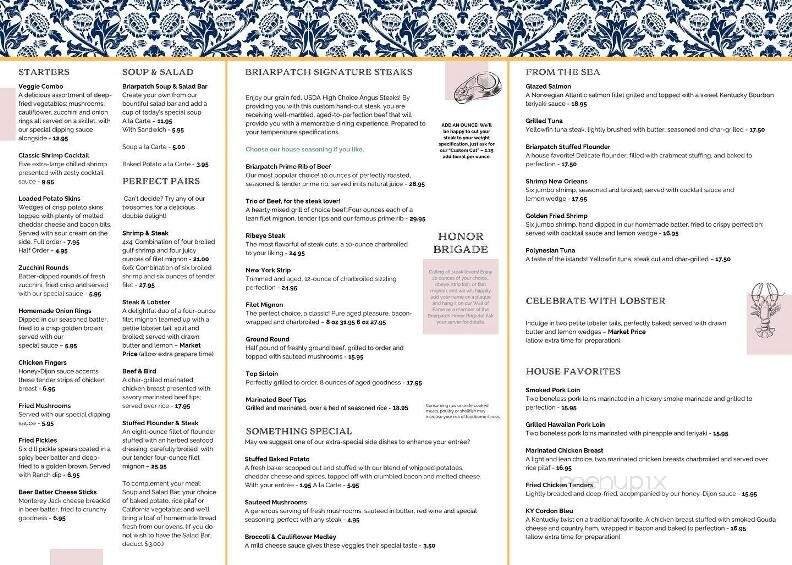 Menu page 2