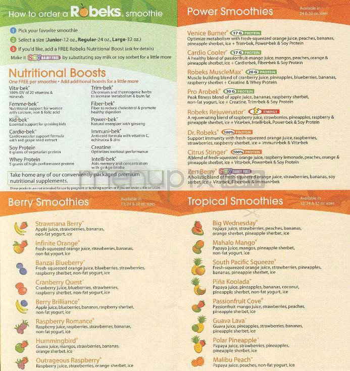 Menu page 2