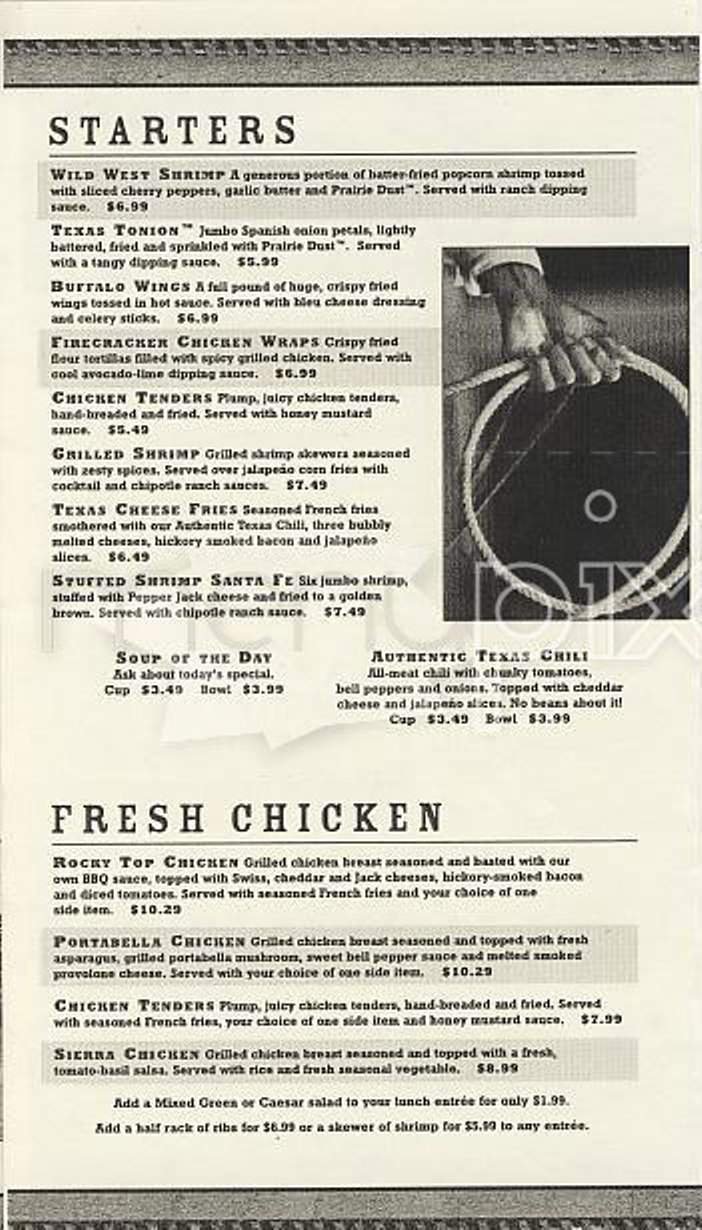 Menu page 1