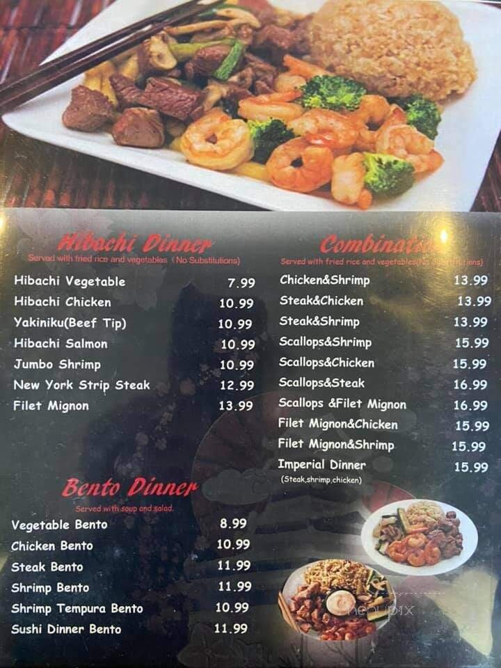 Menu page 1