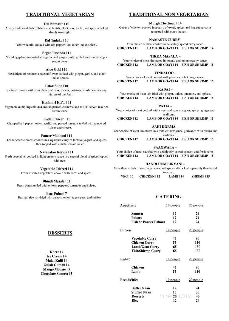Menu page 2