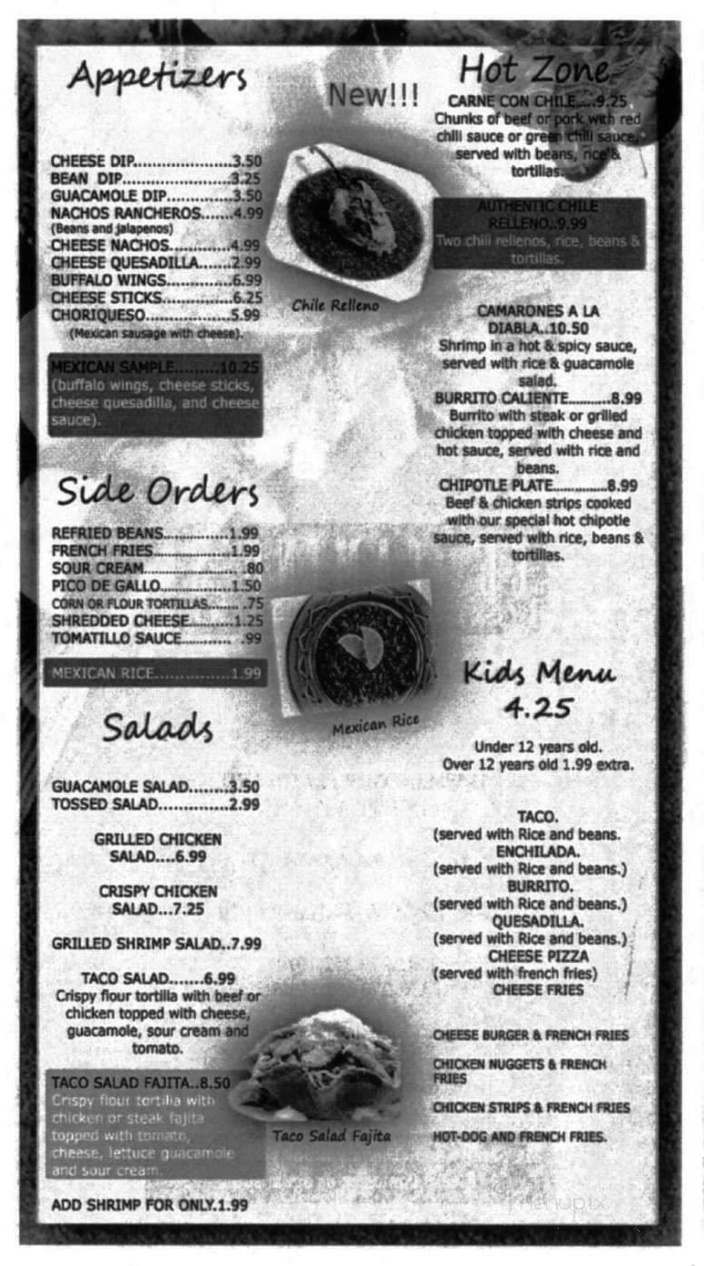 Menu page 1